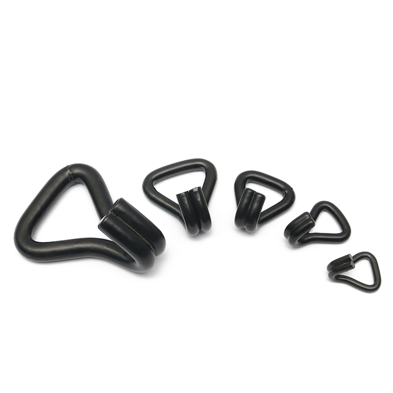 1-1/16 inčni 1500kg/3000 lbs crna PVC obložena dvostruka j kuka J Kuka